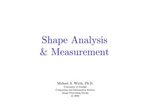 Shape Analysis & Measurement