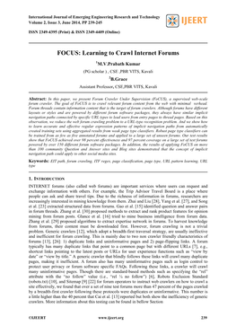 FOCUS: Learning to Crawl Internet Forums