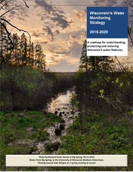 Wisconsin's Water Quality Monitoring Strategy 2015-2020 Page 1 A