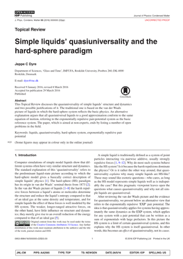 Simple Liquids' Quasiuniversality and the Hard-Sphere Paradigm