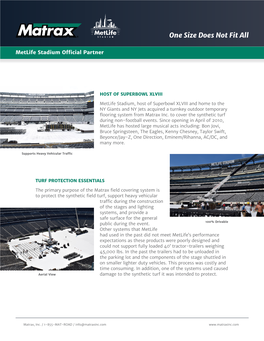 Metlife Stadium Official Partner