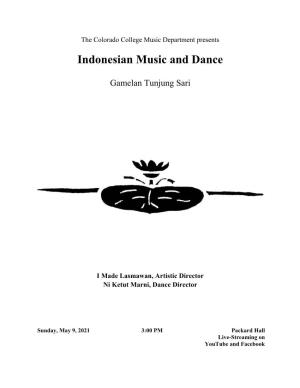 Indonesian Music and Dance