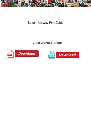 Bergen Norway Port Guide