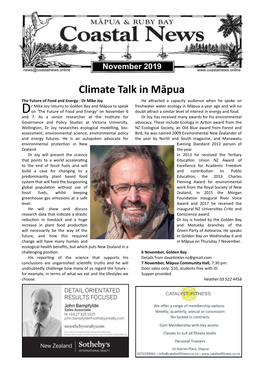 Climate Talk in Māpua