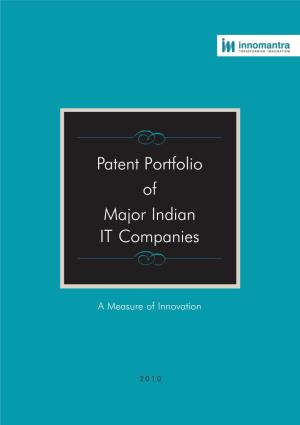 Patent Portfolio of Major Indian IT Companies
