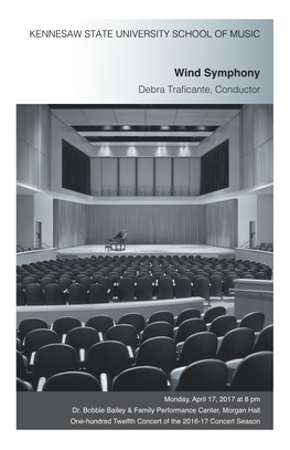 Wind Symphony Debra Traficante, Conductor