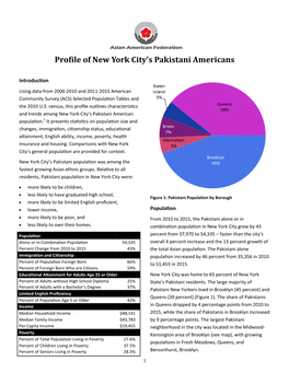 Profile of New York City's Pakistani Americans