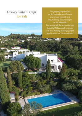Luxury Villa in Capri for Sale