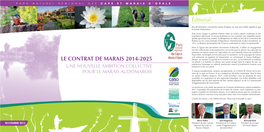 Le Contrat De Marais 2014-2025