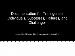 Trans Documentation Workshop