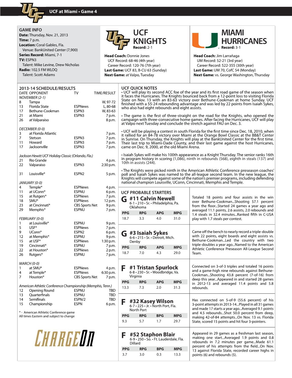 At Miami Game Notes.Indd