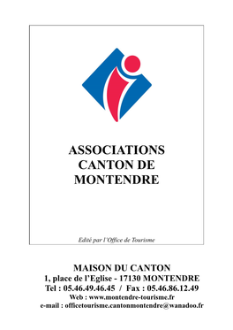 Associations Canton De Montendre