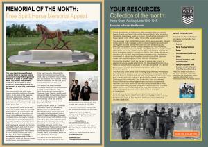 Free Spirit Horse Memorial Appeal YOUR RESOURCES Collection of the Month