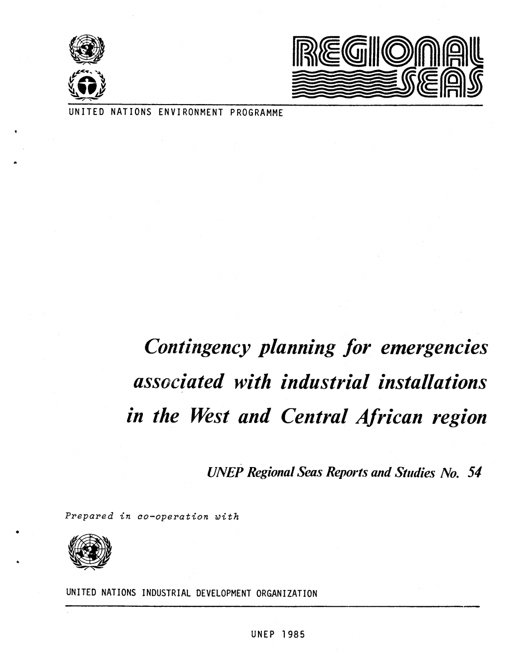 Contingency Planning for Emergencies Fed with Industrial Installations in the West and Central African Region