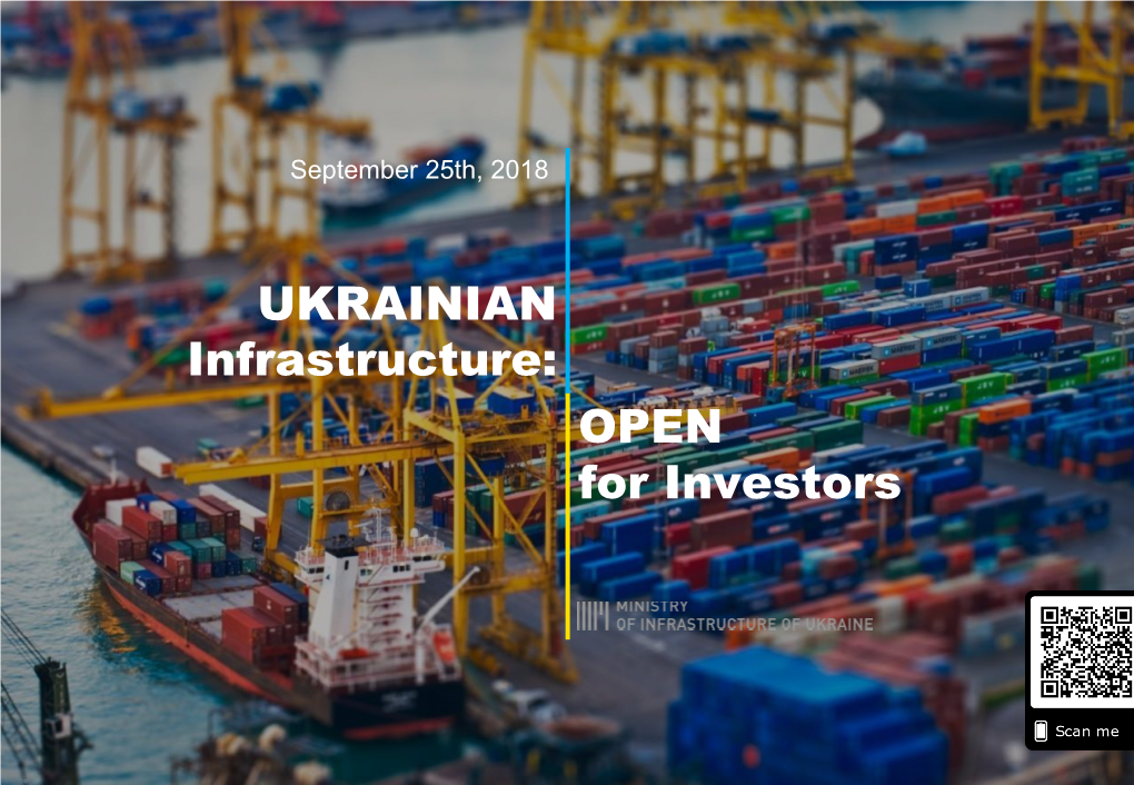 OPEN for Investors UKRAINIAN Infrastructure