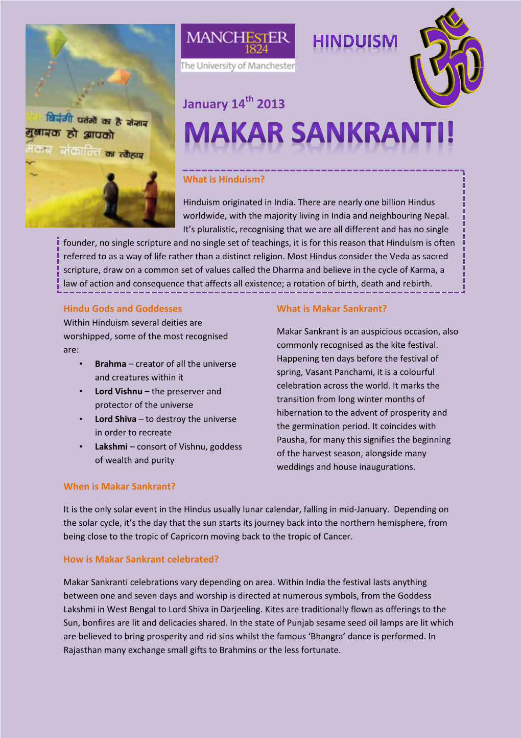 Hindu Factsheet