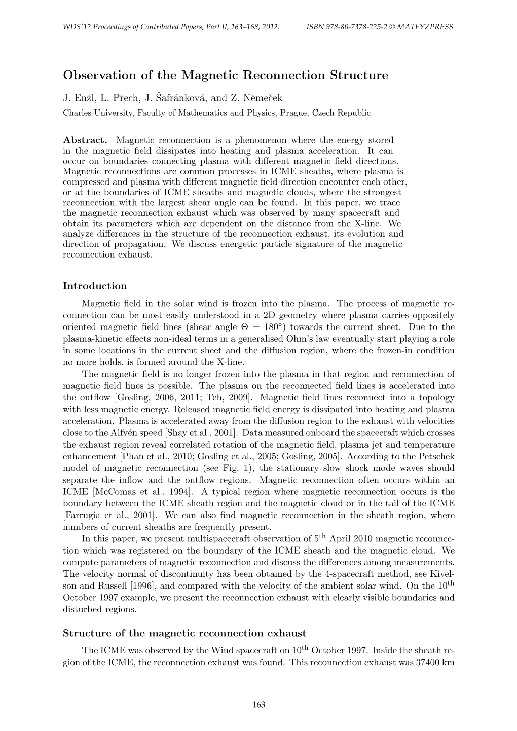 Observation of the Magnetic Reconnection Structure