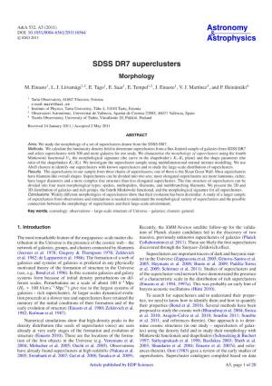 SDSS DR7 Superclusters Morphology