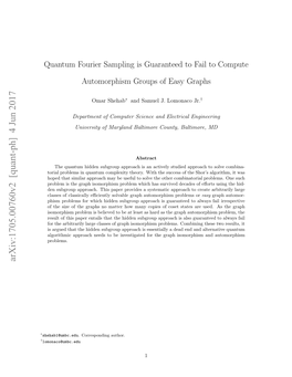 Quantum Fourier Sampling Is Guaranteed to Fail to Compute