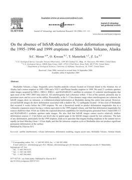 On the Absence of Insar-Detected Volcano Deformation Spanning the 1995–1996 and 1999 Eruptions of Shishaldin Volcano, Alaska