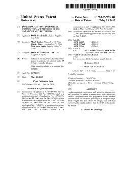 (12) United States Patent (10) Patent No.: US 9,655,935 B2 Dreher Et Al