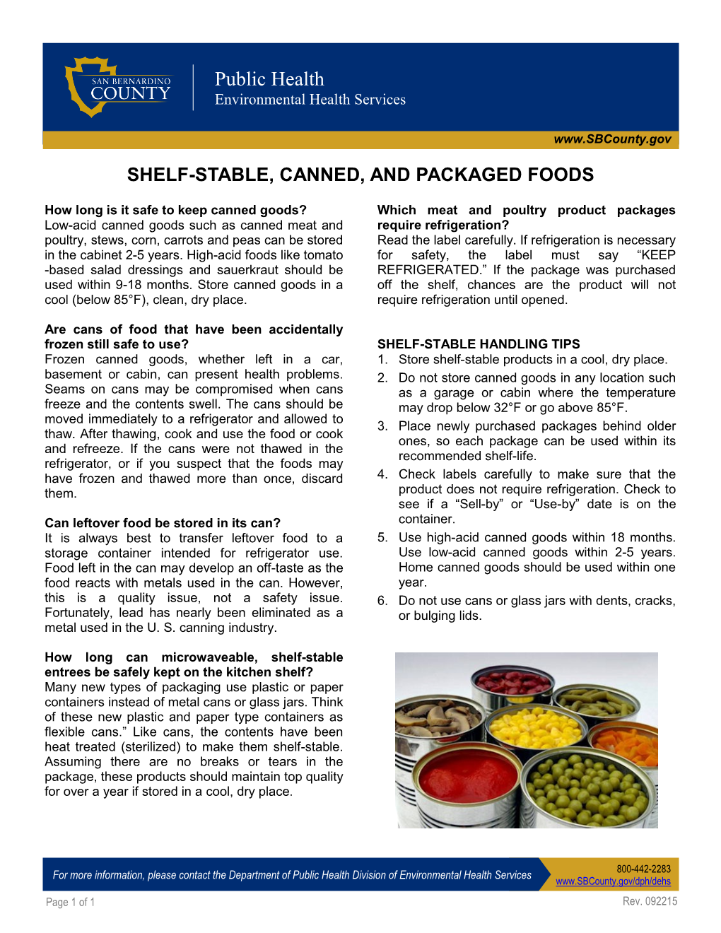 Shelf-Stable Foods