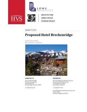 Proposed Hotel Breckenridge