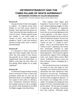 Heteropatriarchy and the Three Pillars of White