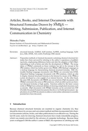 Articles, Books, and Internet Documents with Structural Formulas Drawn by X Υ MTEX