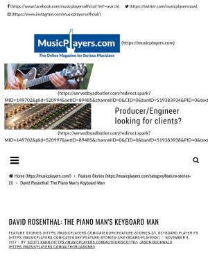 The Piano Man's Keyboard Man