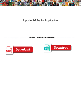 Update Adobe Air Application