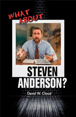 Who Is Steven Anderson?