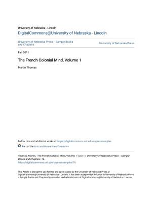 The French Colonial Mind, Volume 1