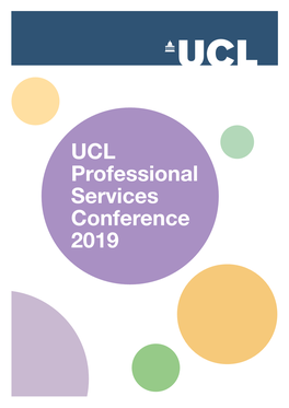 UCL Professional Services Conference 2019 Agenda