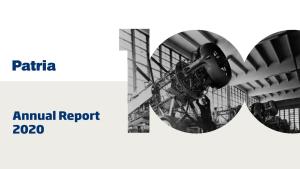Annual Report 2020 ANNUAL REPORT 2020