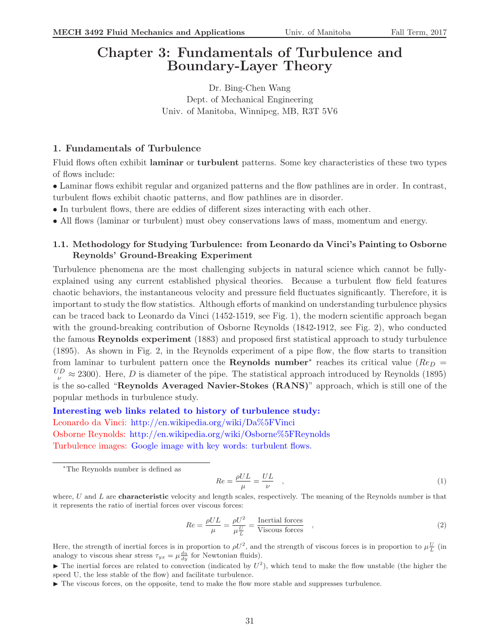 Fundamentals of Turbulence and Boundary-Layer Theory