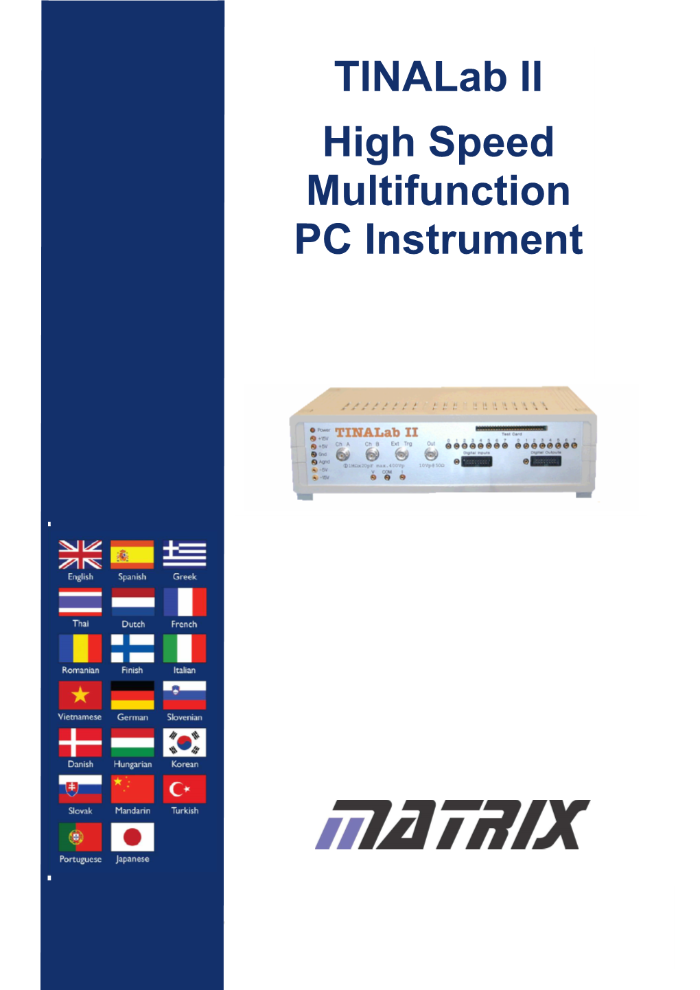 TINA Lab Datasheet