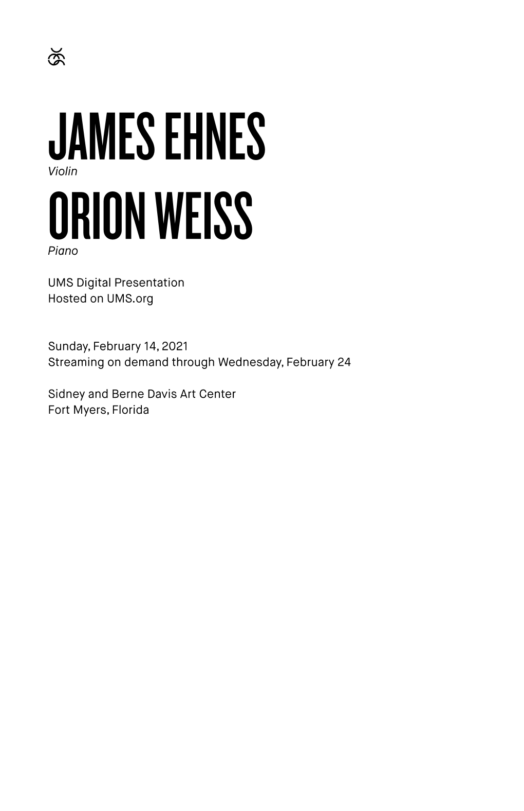 James Ehnes Orion Weiss