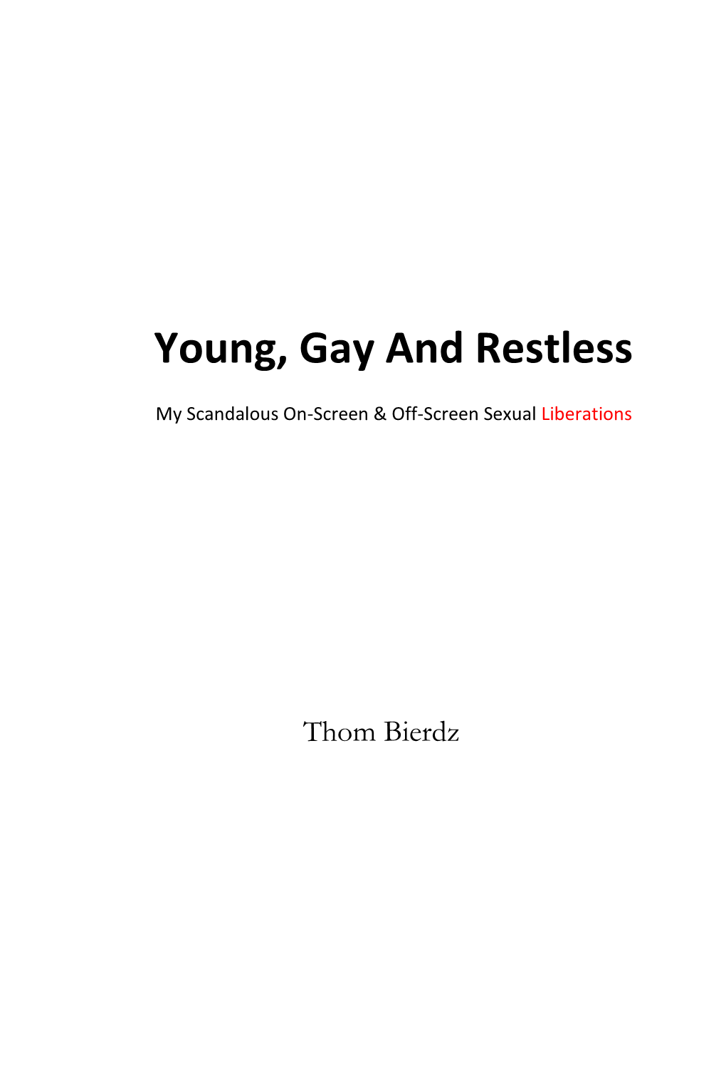Young, Gay and Restless