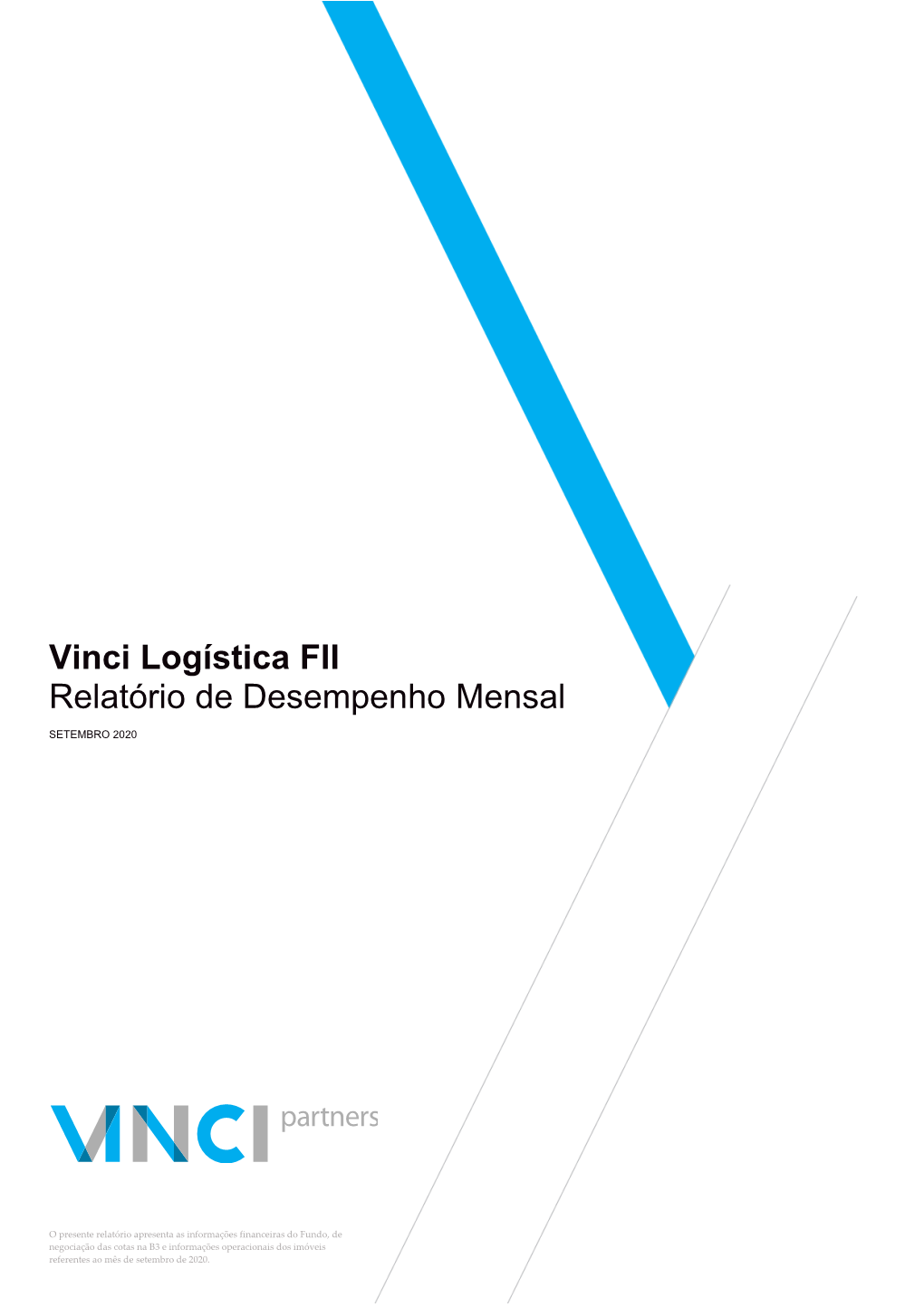 Vinci Logística FII Relatório De Desempenho Mensal