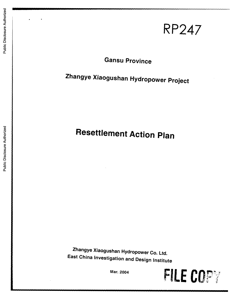 World Bank Document