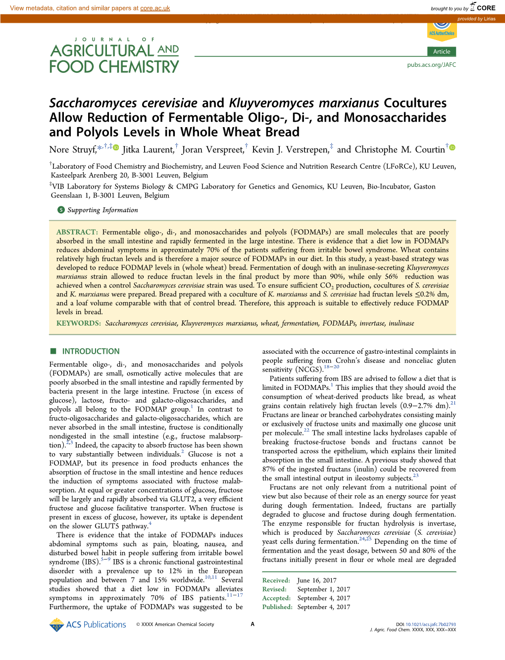 Saccharomyces Cerevisiae and Kluyveromyces Marxianus