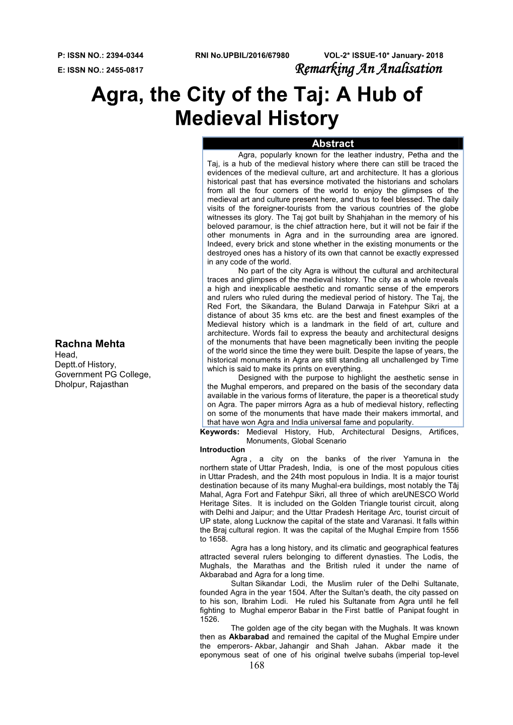 A Hub of Medieval History