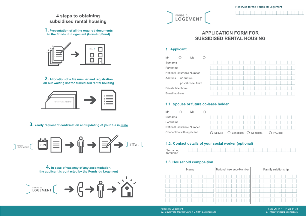 Application Form for Subsidised Rental Housing