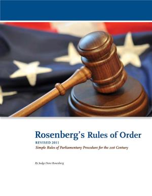 Rosenberg's Rules of Order
