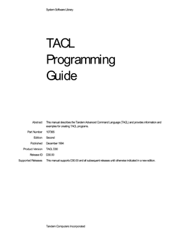 TACL Programming Guide