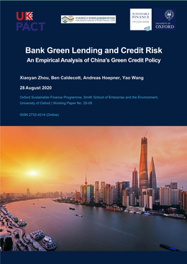 Bank Green Lending and Credit Risk an Empirical Analysis of China's