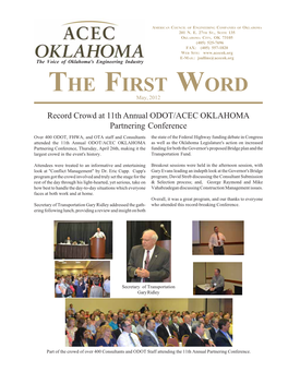 The First Word, May, 2012 (Pdf)
