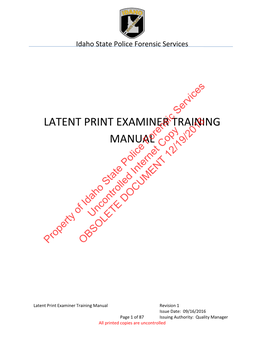 LATENT PRINT EXAMINER TRAINING MANUAL Forensiccopy 12/19/2016 Police Internet