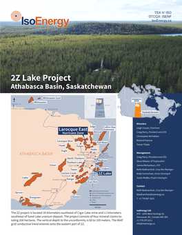 2Z Lake Project Athabasca Basin, Saskatchewan